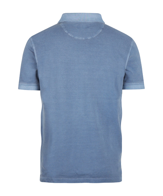 Polo Korte Mouw Garment Dyed | Grijsblauw