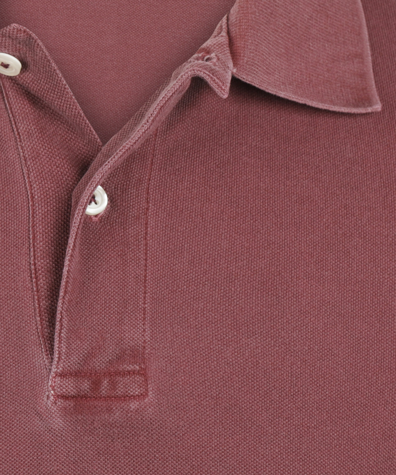 Polo Korte Mouw Garment Dyed | Bordeaux