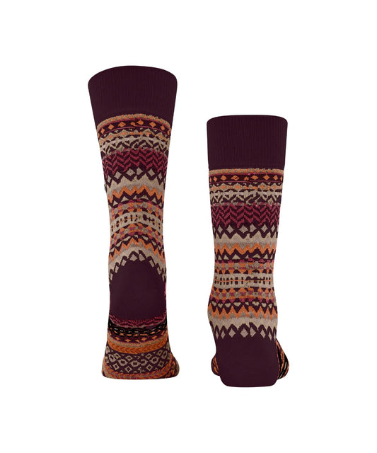 Sokken Fair Isle | Claret