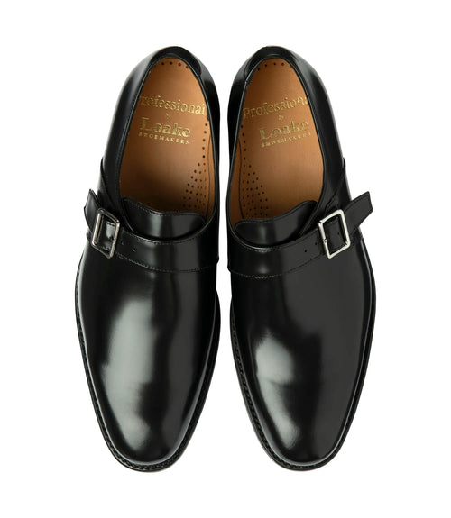 Loake 357BRG Strap Monk Shoe | Zwart