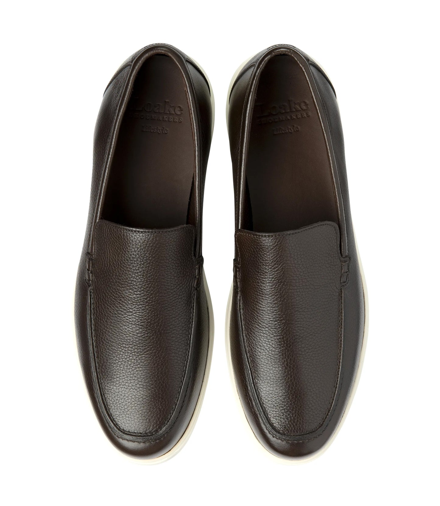 Tuscany Apron Loafer Grain Calf Leather | Dark Brown