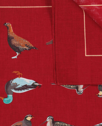 Zakdoek Birds | Bordeaux Rood
