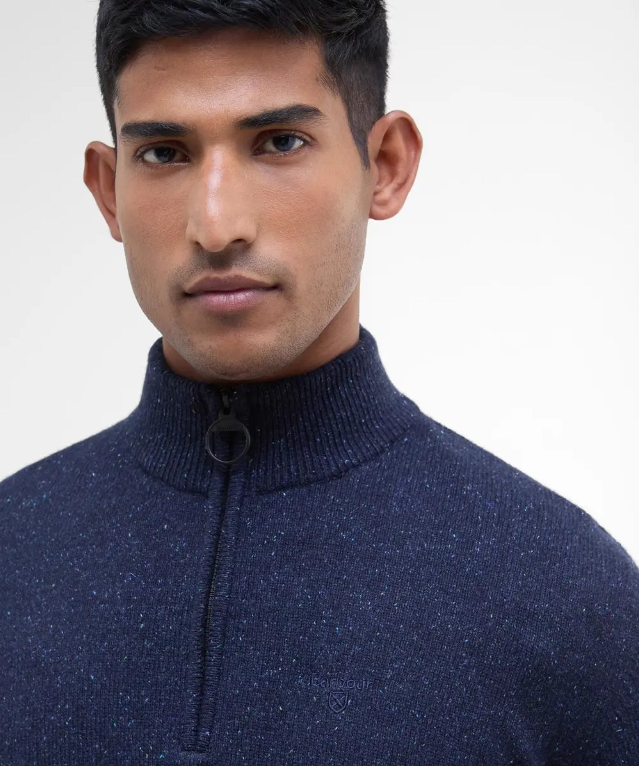 Tisbury Pullover mit hohem Reißverschluss | Marineblau