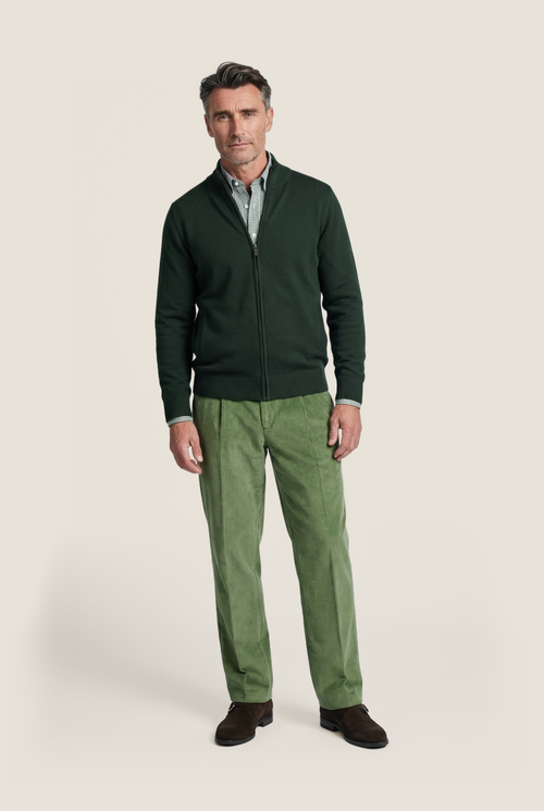 Merino Ritsvest | Groen