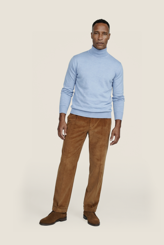 Merino Kol | Licht Blauw