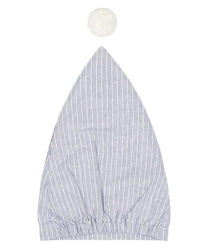 Flannel Nightcap | Blauw Witte Streep