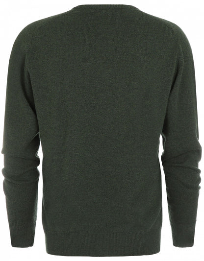 William Lockie Round Neck Lambswool Pullover | Rosemary