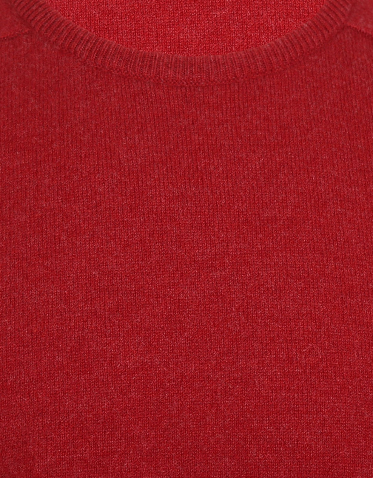 William Lockie Round Neck Lambswool Pullover | Poppy Melange