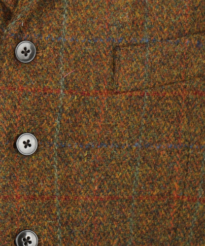 Harris Tweed Gilet | Bruin Melange Ruit