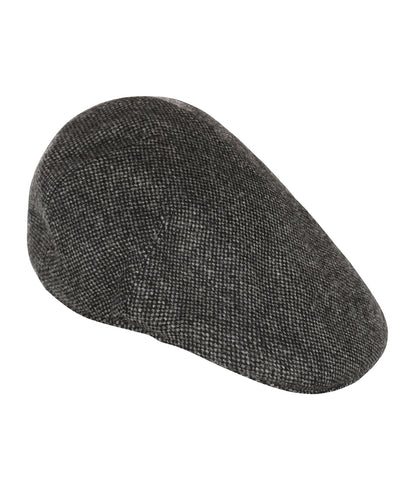 Jockey Tweed Cap | Donkergrijs Micro Ruit
