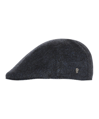 Jockey Tweed Cap | Donkerblauw Micro Ruit
