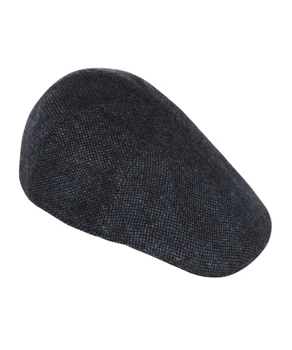 Jockey Tweed Cap | Donkerblauw Micro Ruit