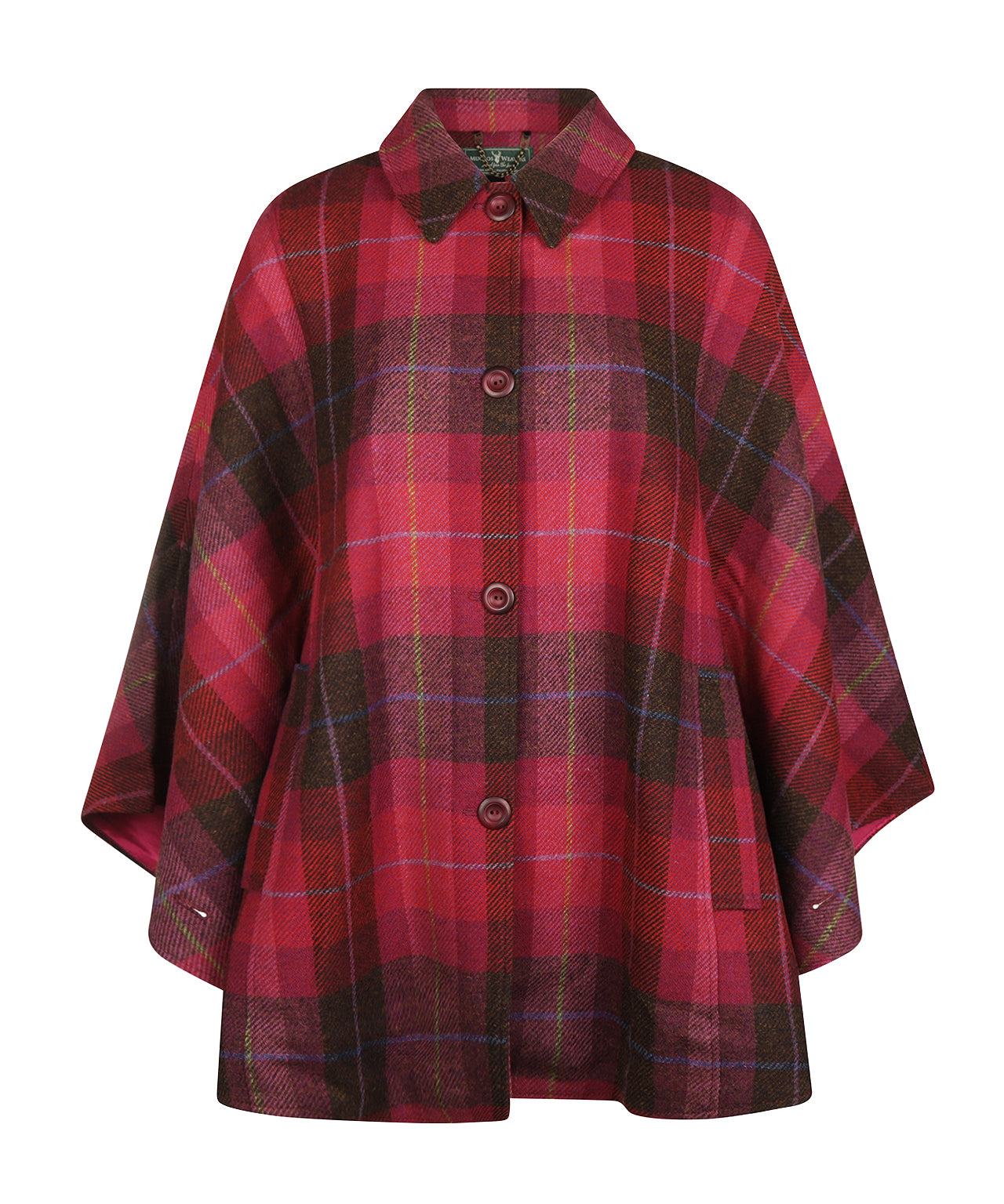 Country Cape Dames | Paars Roze Ruit