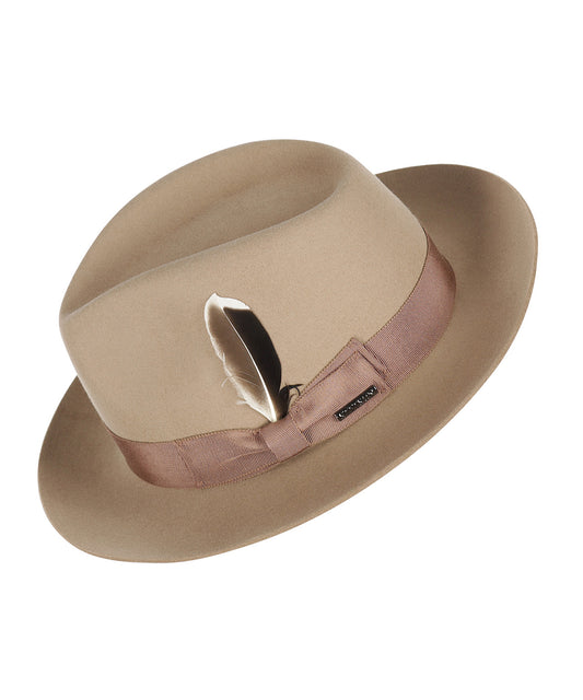 Stetson Fedora Wool Felt | Wheat Brown