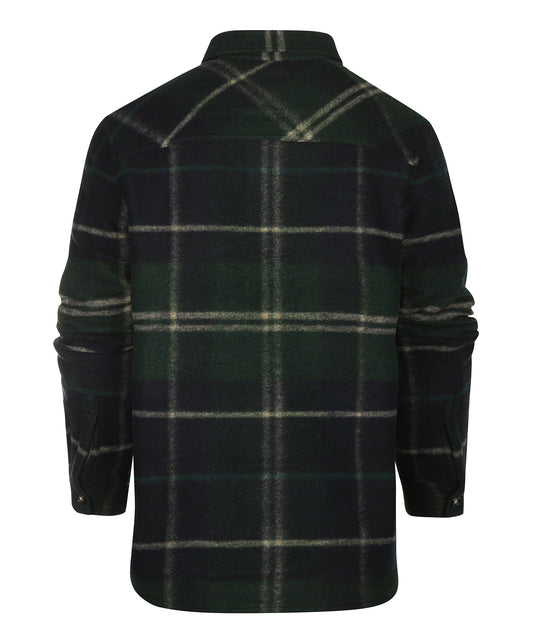 Woodlane Brushed Check Overshirt | Green Loch Tartan