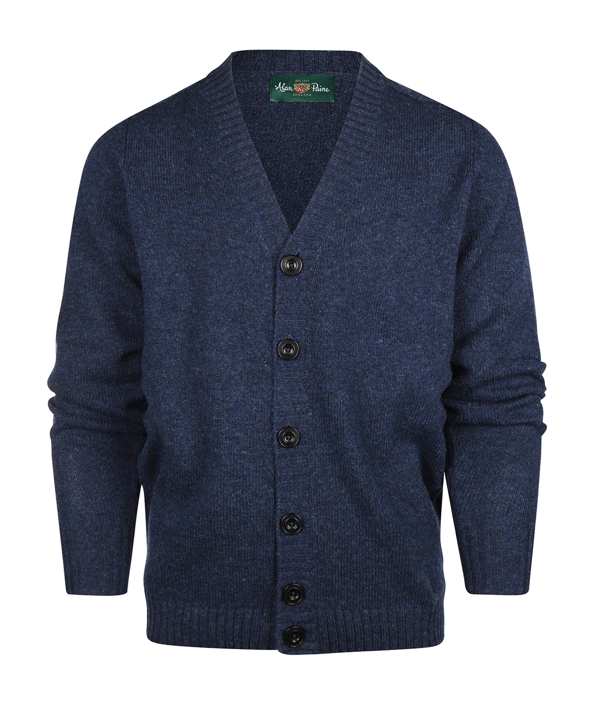 Vest Shetland Wol | Indigo