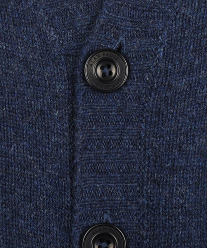 Vest Shetland Wol | Indigo