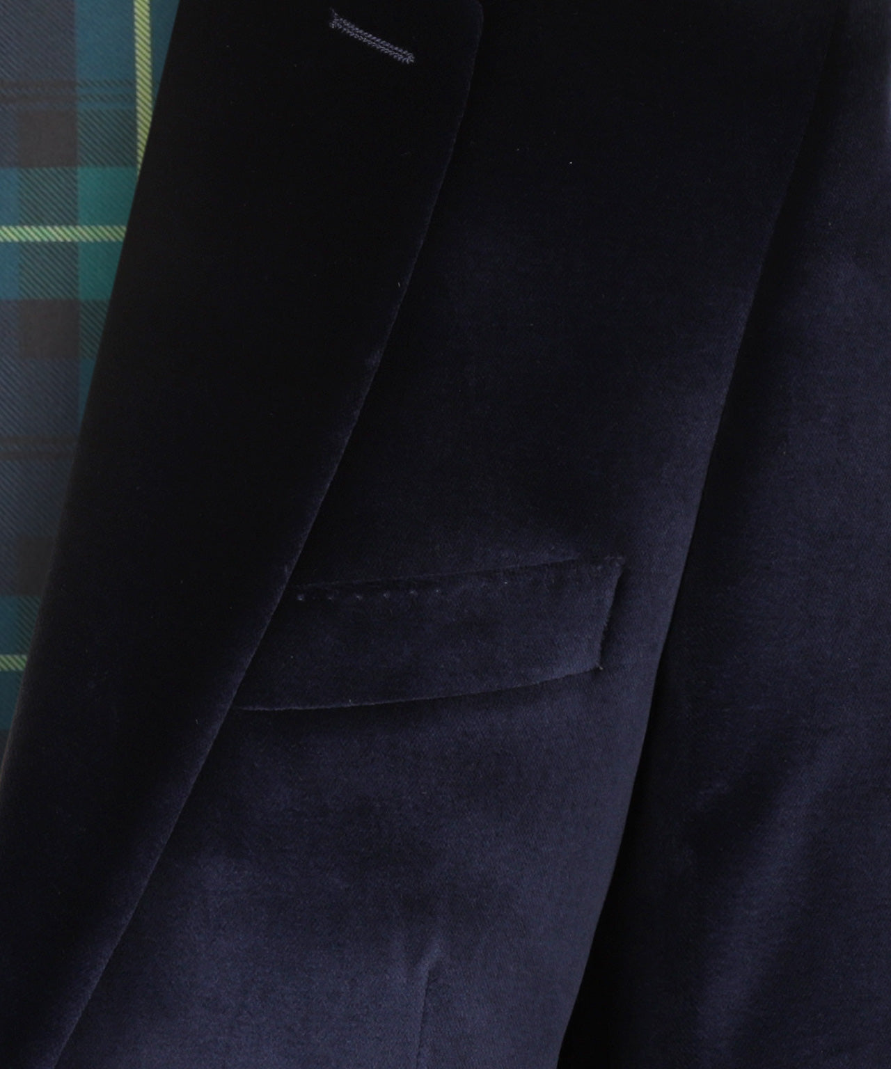 Velour Colbert | Navy Velvet