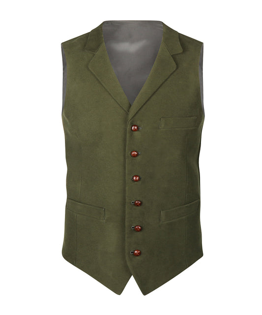 Moleskin Gilet | Groen