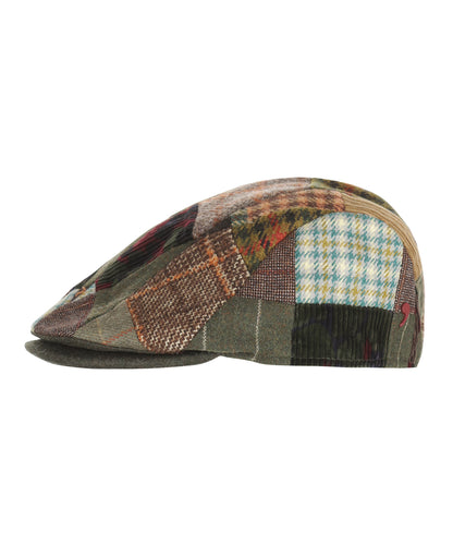 Flatcap Patchwork | Patchwork Bruin Groen