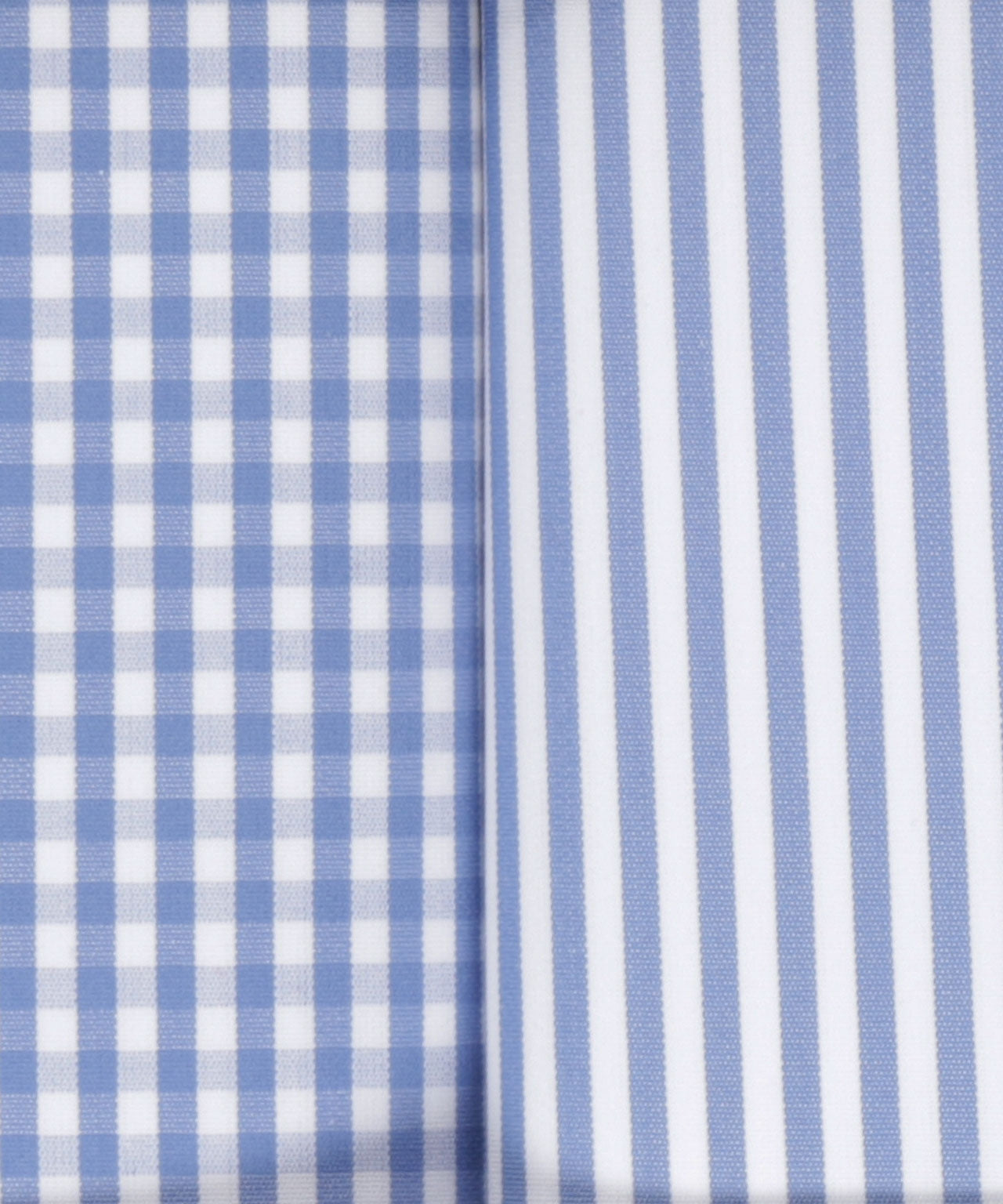 Zakdoek 2-Box | Licht Blauw Ruit/Streep