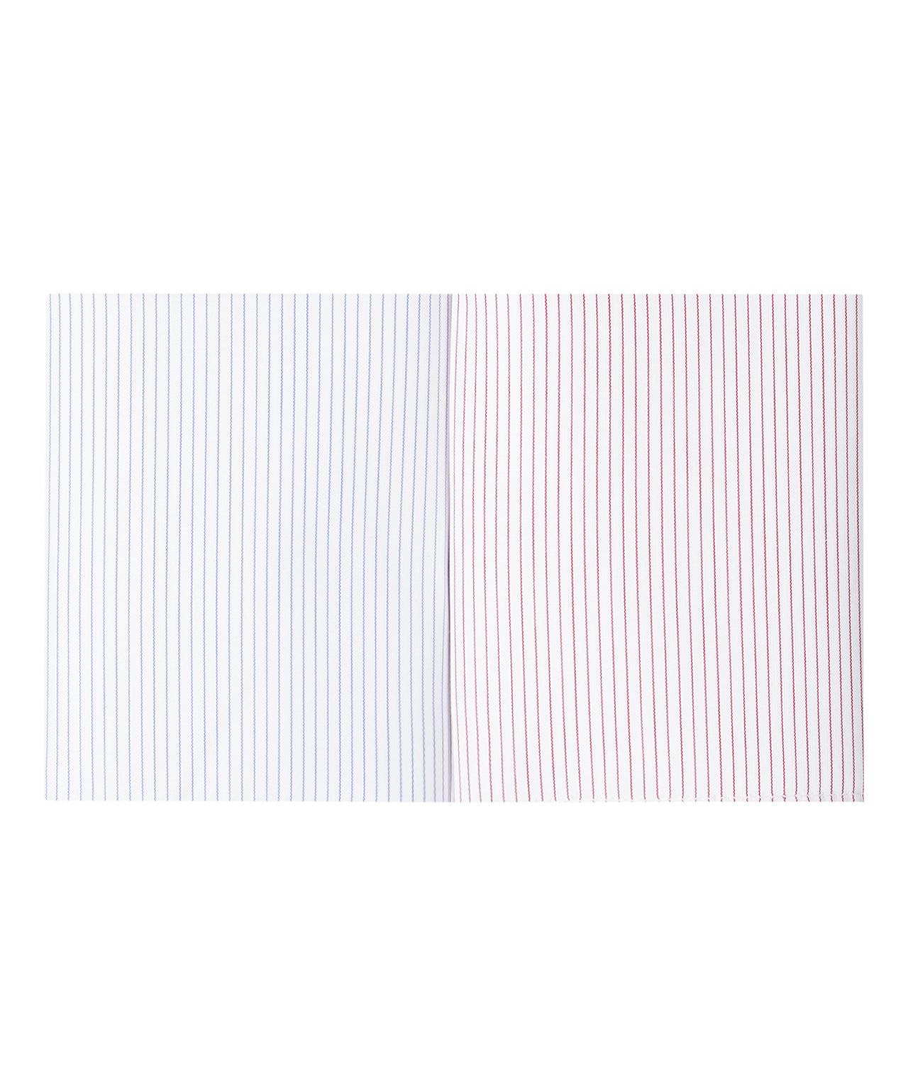 Zakdoek 2-Box | Mini streep Blauw/Rood