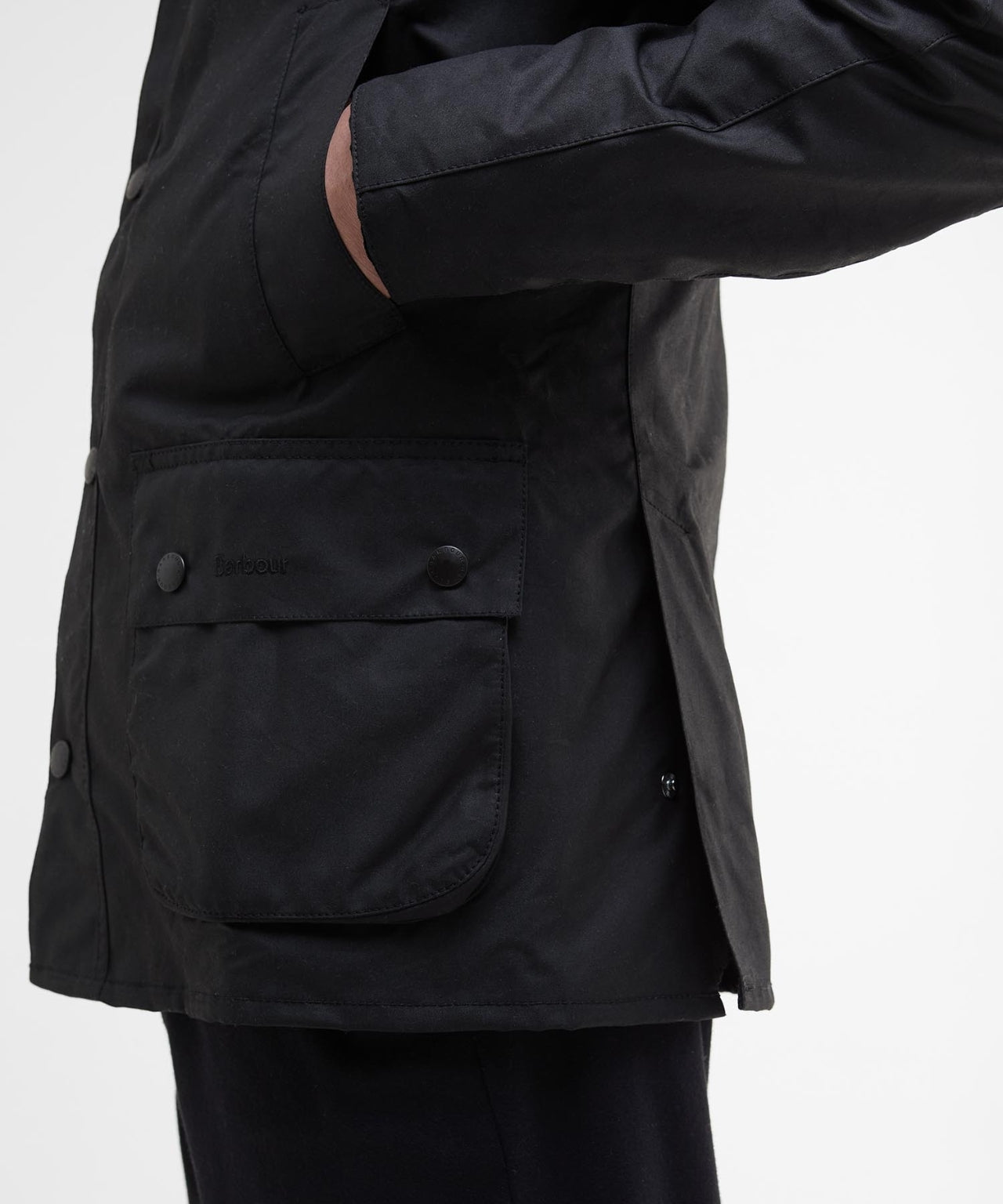 Ashby Wax Jacket | Black