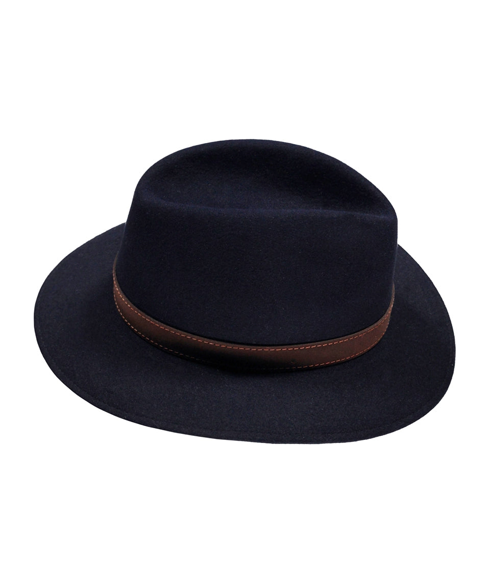 Modern Lightweight Italian Hat | Navy Blue