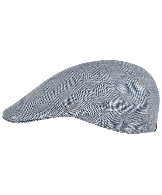 Cap Klassiek Linnen | Blauw Ruit