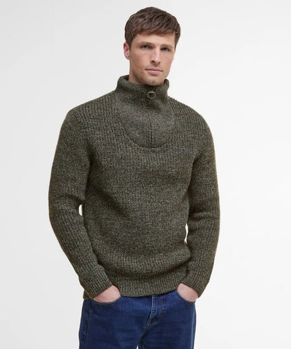 Barbour New Tyne Pullover mit halbem Reißverschluss | Grau