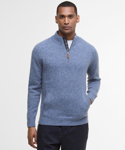 Talder Half Zip Knitted | Blue