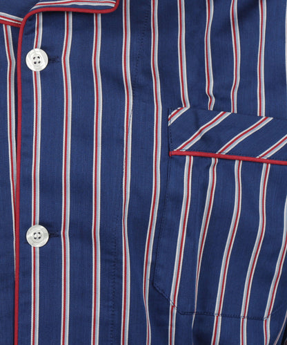 Pyjama | Dark Blue Stripe White Red
