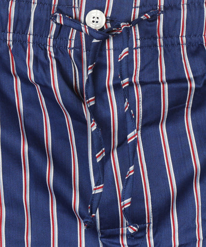 Pyjama | Dark Blue Stripe White Red