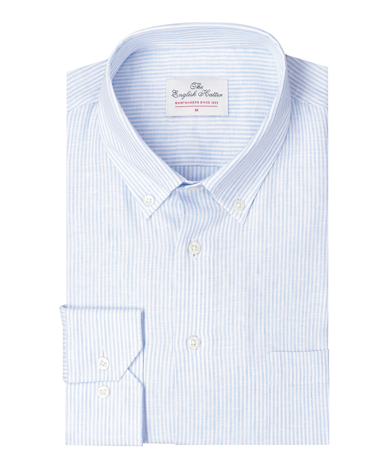 Shirt Linnen | Licht Blauw Streep