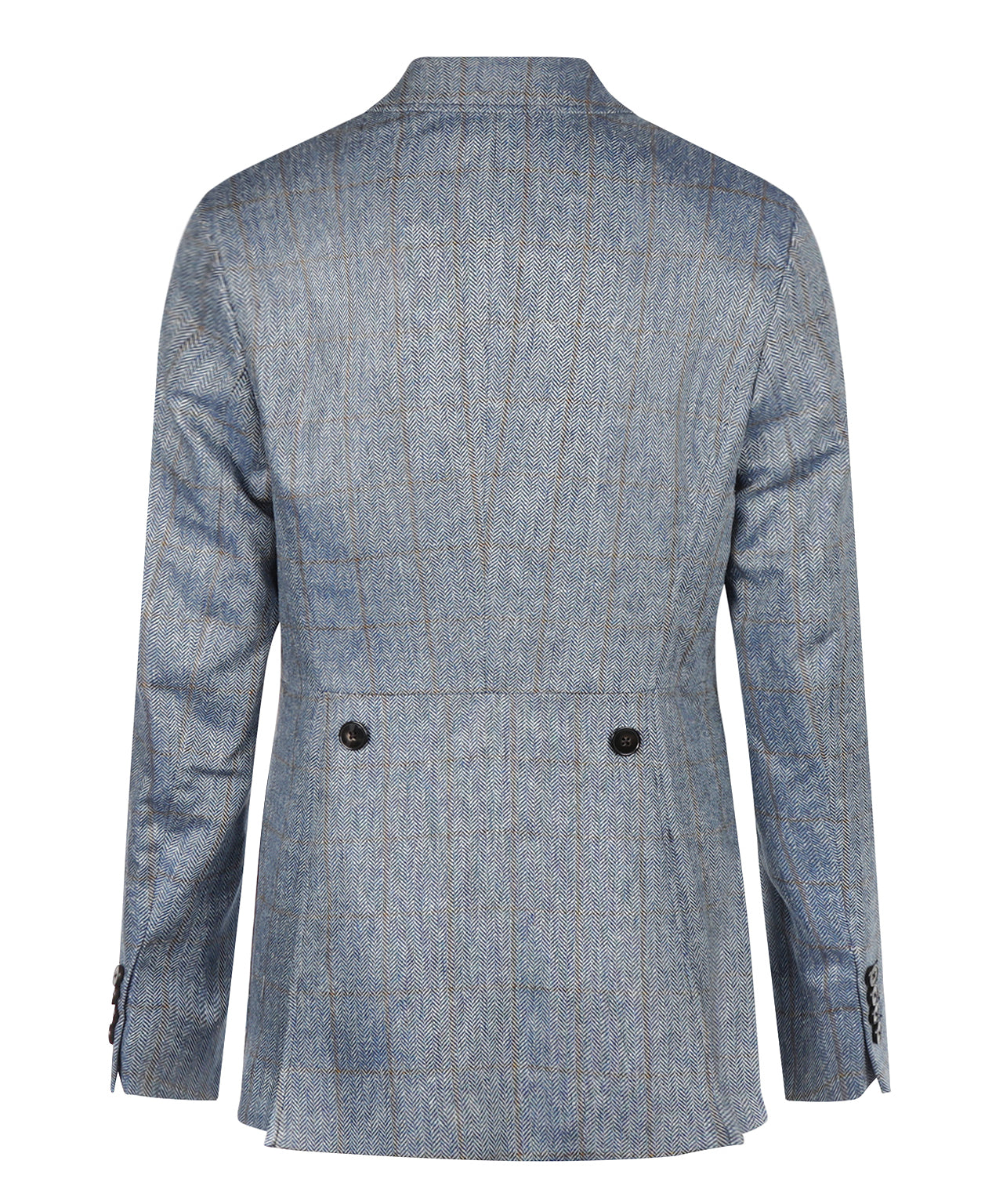 Kolbert Zijde Dames | Blauw Grijs Ruit