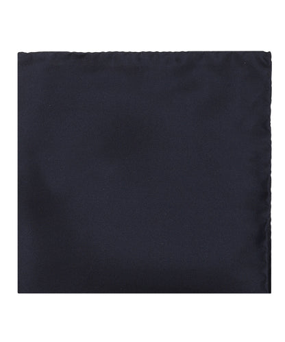 Einstecktuch aus Seide Uni | Marineblau
