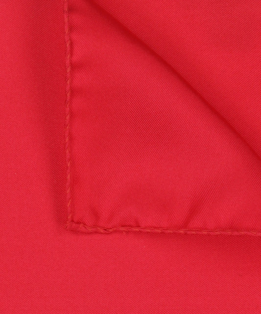 Pochet zijde Uni | Rood
