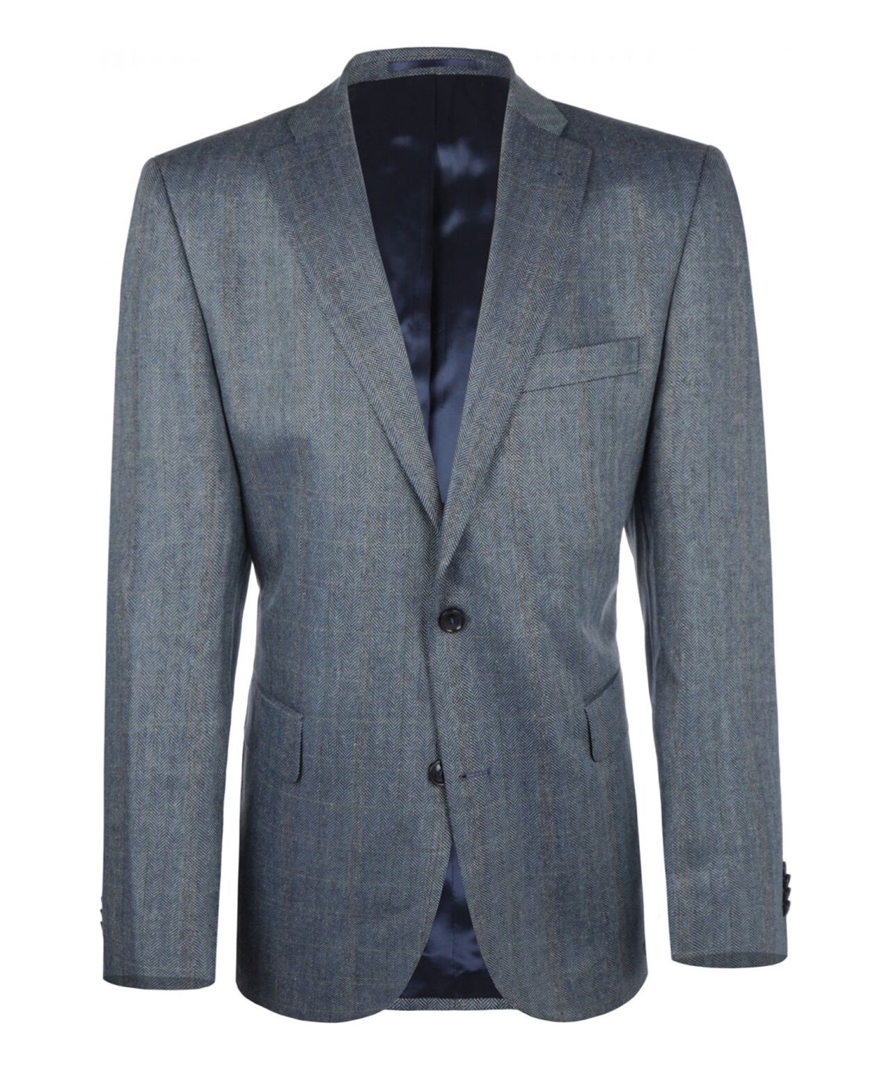 Silk Blazer | Blue