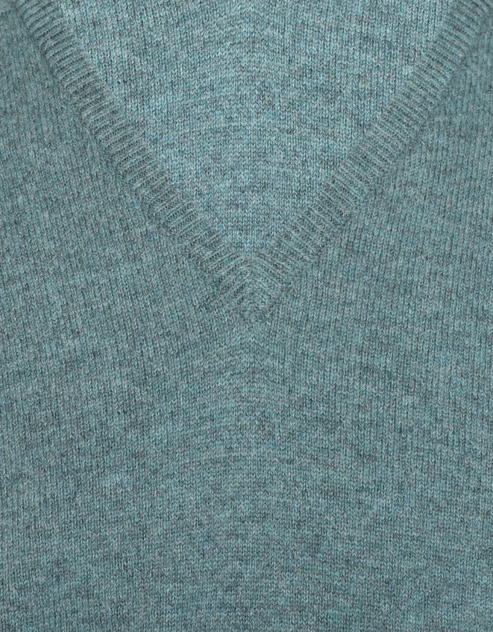 William Lockie V-Ausschnitt-Pullover aus Lammwolle | Caspian
