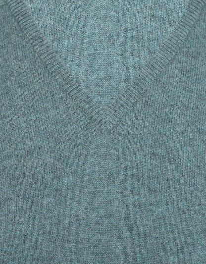 William Lockie V-Ausschnitt-Pullover aus Lammwolle | Caspian