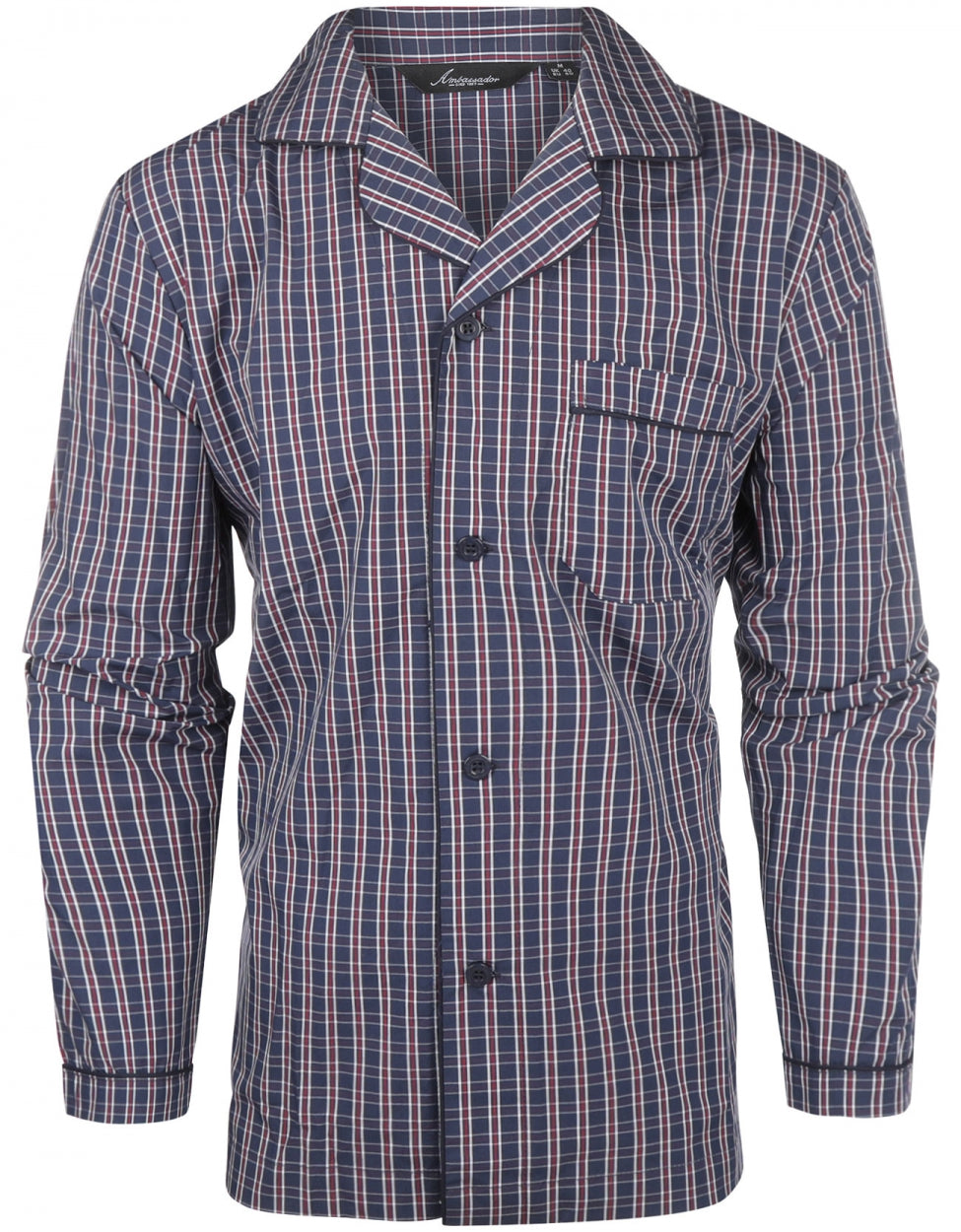 Klassischer Baumwollpyjama | Blau