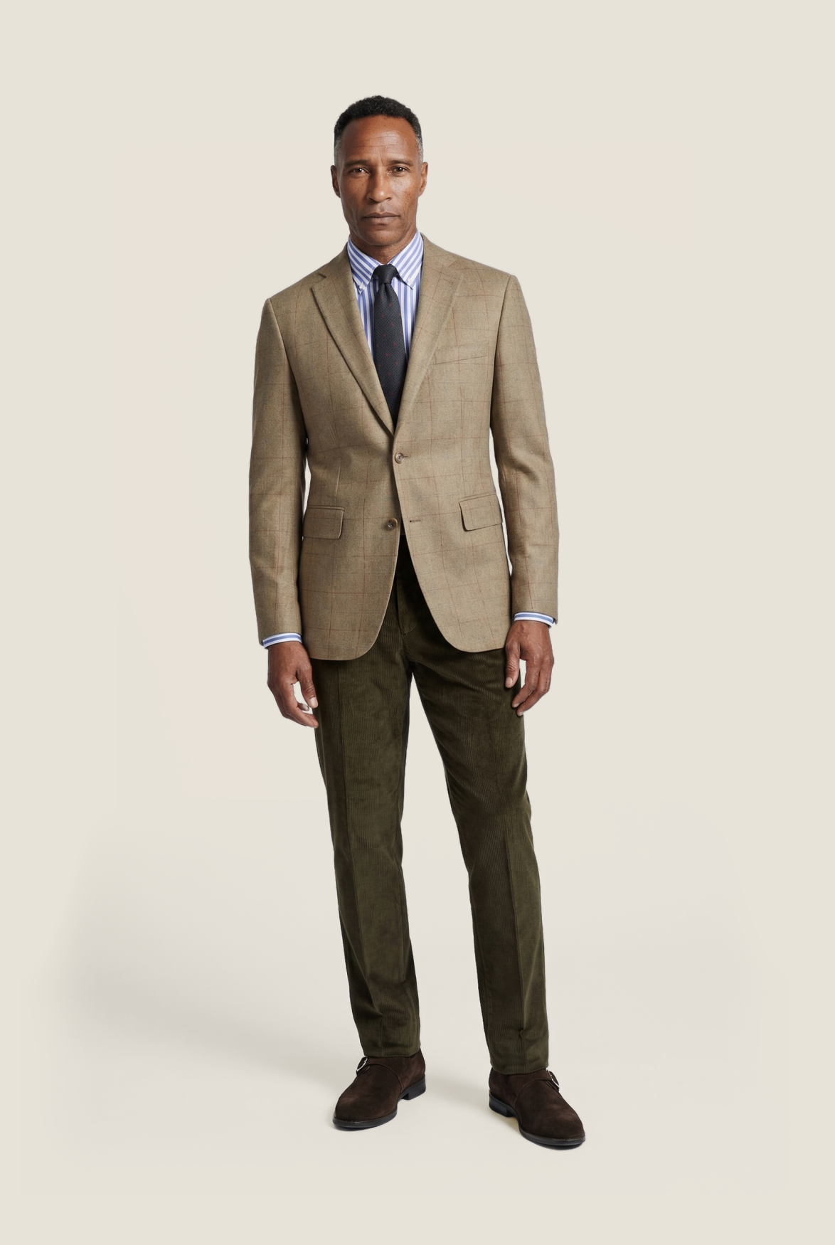 Silk Blazer | Brown