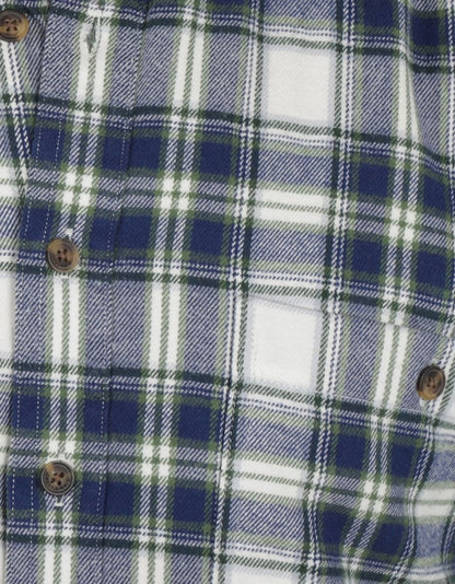 Gefüttertes irisches Hemd | Blau