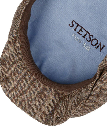 Hatteras Silk | Donkerbruin herringbone
