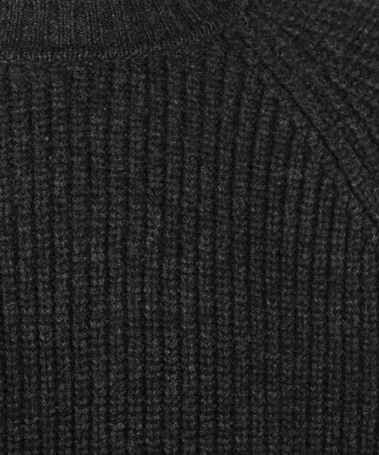 William Lockie Joss Earl Crew Neck Sweater | Charcoal