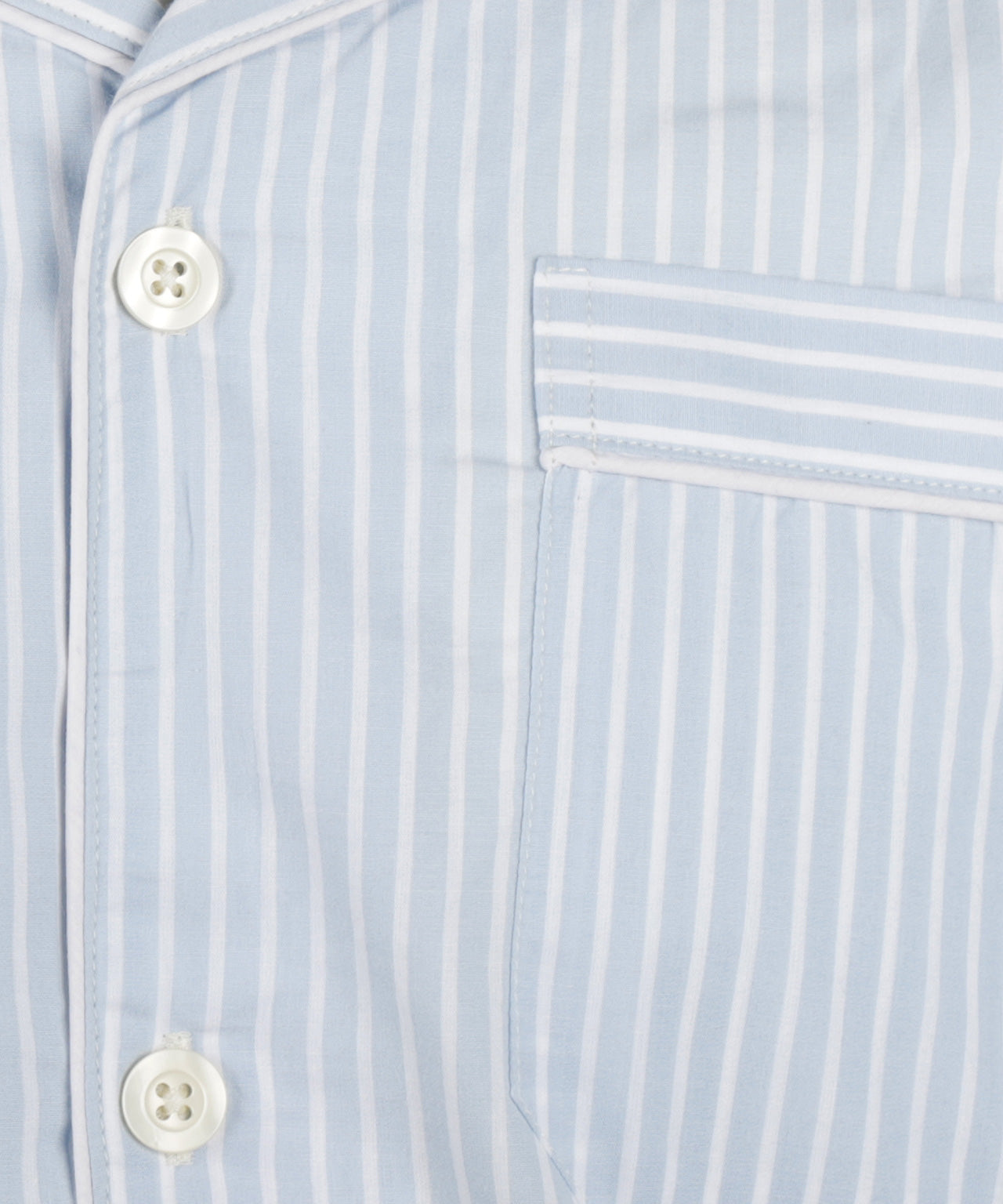 Klassischer gestreifter Pyjama | Blau