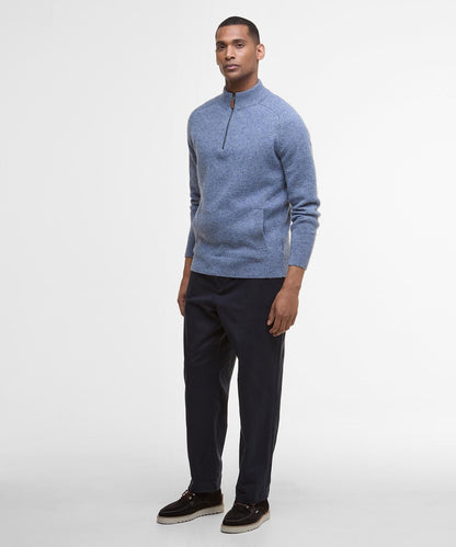 Barbour Talder Half Zip Knit | Blue
