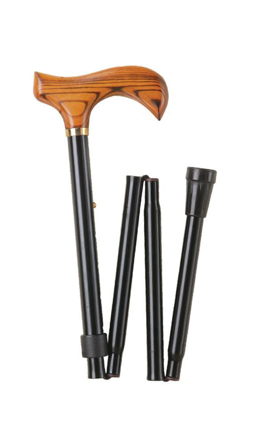 Folding Walking Stick | Zwart