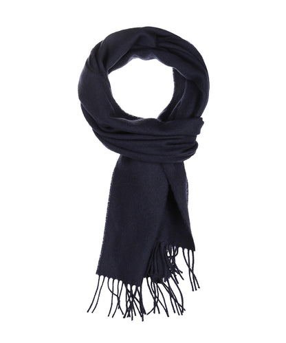 Karierter Wollschal | Marineblau