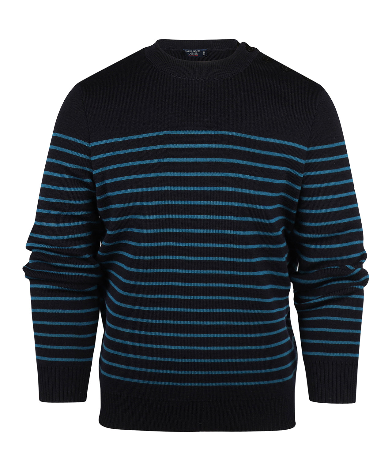 Saint James Pullover BinicII Round Neck | Blue